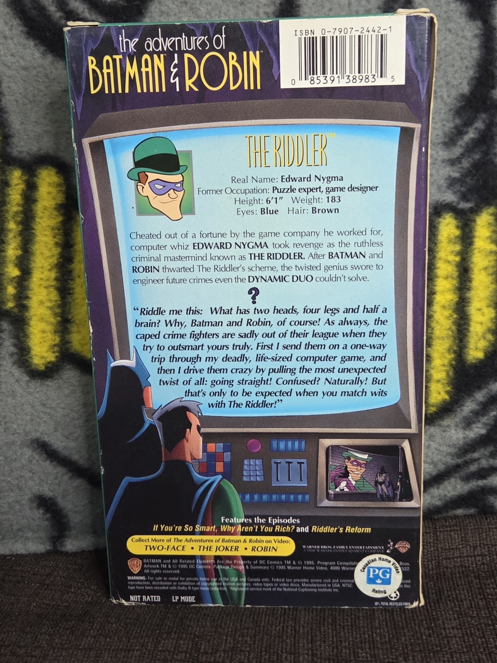 Batman And Robin: The Riddler VHS - Picture 3 of 5